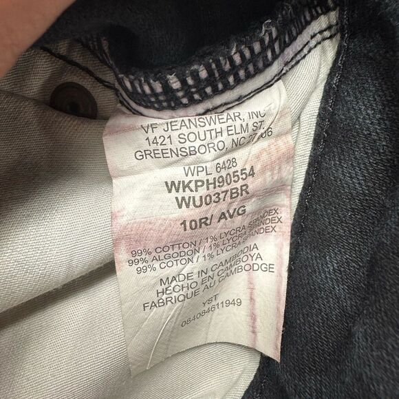 Wrangler Aura Jeans Womens Size 10R‎ Black Denim 32x30 Bootcut - Picture 9 of 9